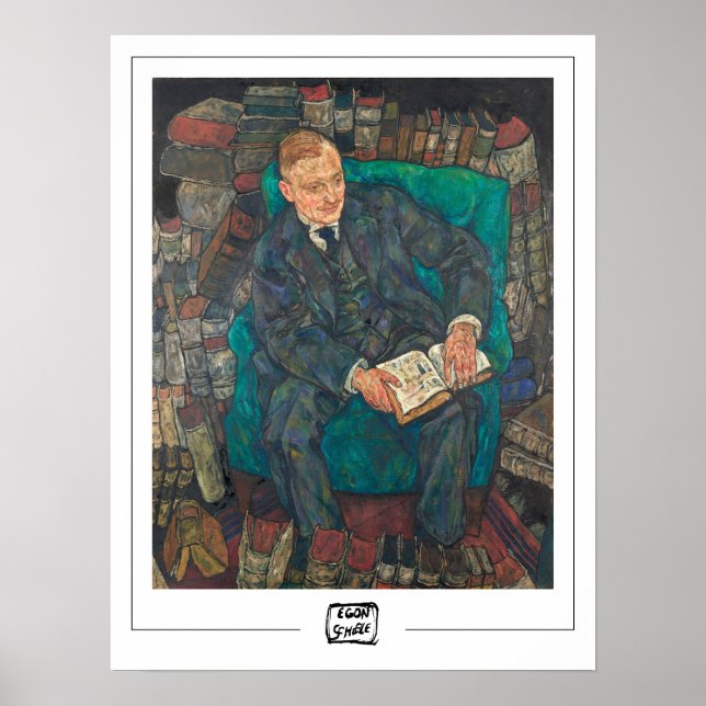 Egon Schiele Zedign Art Poster #14-2 (Framsidan)