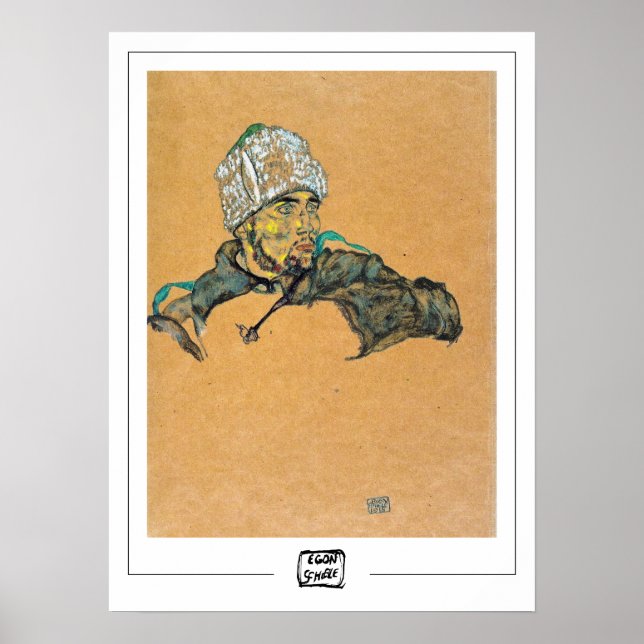 Egon Schiele Zedign Art Poster #14-3 (Framsidan)
