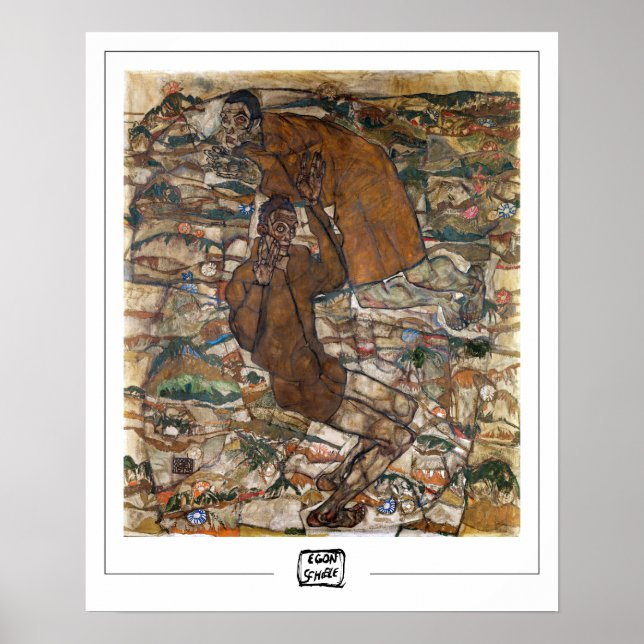 Egon Schiele Zedign Art Poster #18-2 (Framsidan)