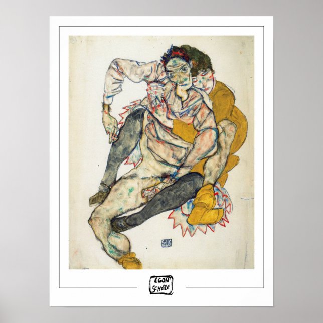 Egon Schiele Zedign Art Poster #234-2 (Framsidan)