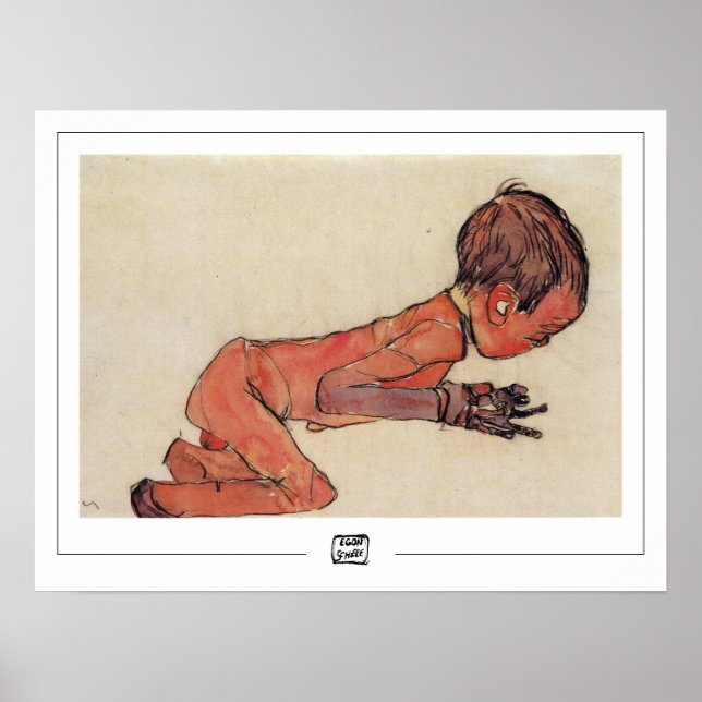 Egon Schiele Zedign Art Poster #269-2 (Framsidan)