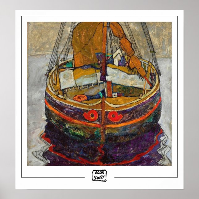 Egon Schiele Zedign Art Poster #318-2 (Framsidan)