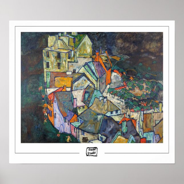 Egon Schiele Zedign Art Poster #3-3 (Framsidan)