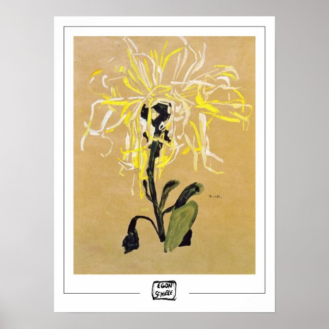 Egon Schiele Zedign Art Poster #7-2 (Framsidan)
