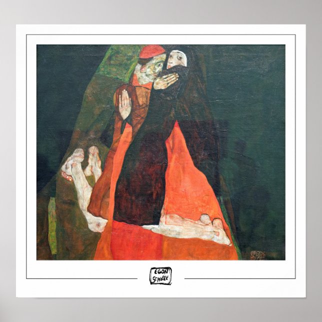 Egon Schiele Zedign Art Poster #9-3 (Framsidan)