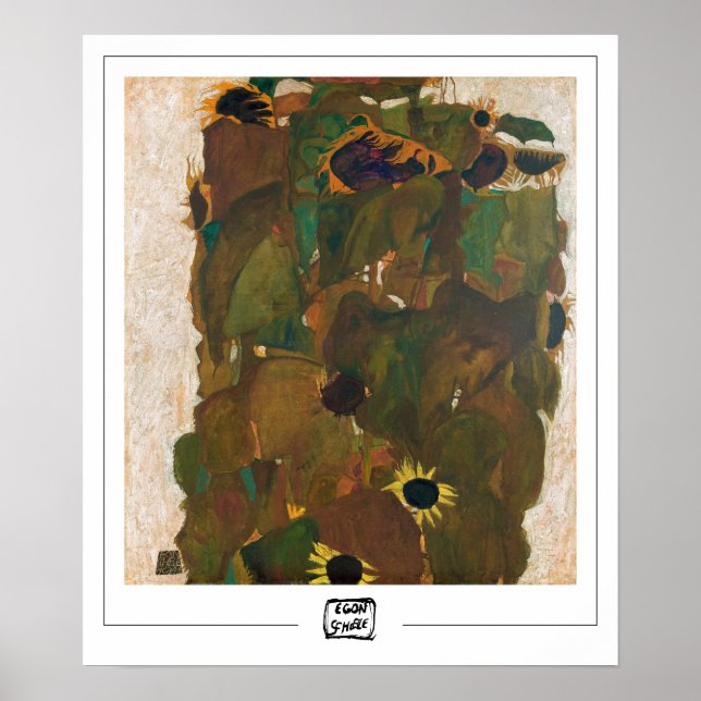 Egon Schiele Zedign konstaffisch #115 Poster (Framsidan)