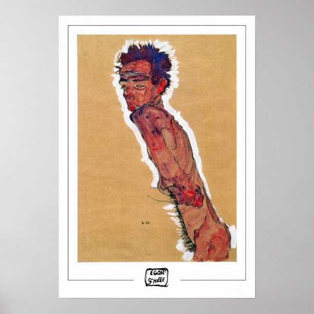 Egon Schiele Zedign Konstaffisch #286 Poster (Framsidan)