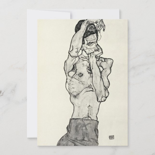 Egon Schiele - Zeichnungen II. Inbjudningar (Framsida)