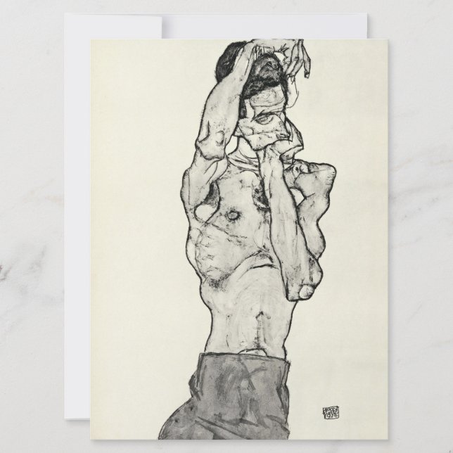 Egon Schiele - Zeichnungen II. Julkort (Framsida)