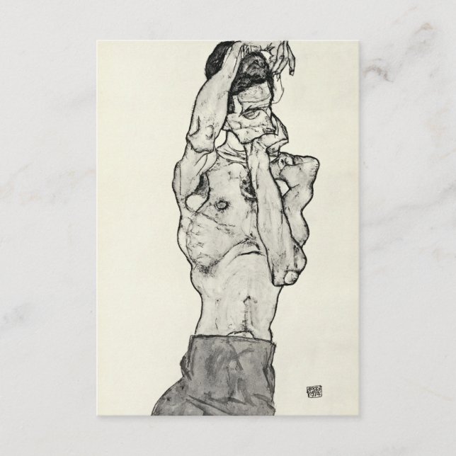 Egon Schiele - Zeichnungen II. Tilläggskort (Framsida)