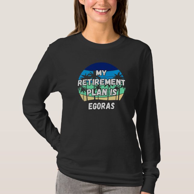 Egoras Crypto My Pension Plan är Egoras T Shirt (Framsida)