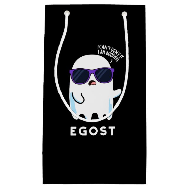 Egost Funny Halloween Ego Ghost Pun Mörk BG (Framsidan)