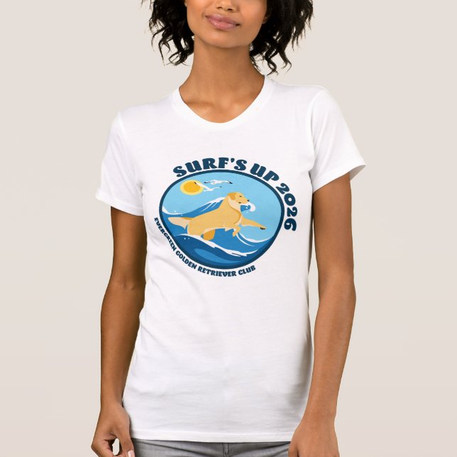 EGRC Surfs Up Dam-T-Shirt T Shirt (Framsida)