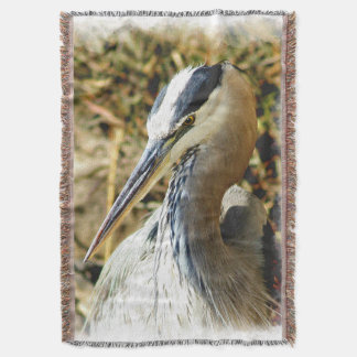 Egret 2 Throw Blanket Mysfilt