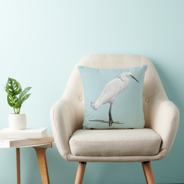 Egret Beach House Decor Kudde (Stol)