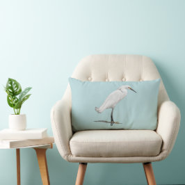 Egret Beach Kusten Decor Lumbarkudde
