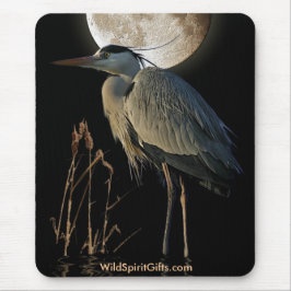 EGRET - BLUE HERON Mousepad Series Musmatta