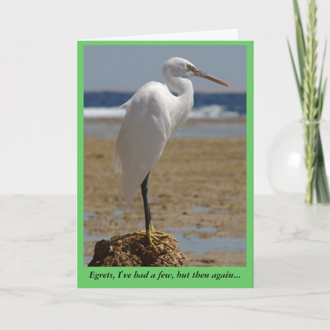 Egret Card Kort (Framsida)