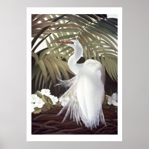 Egret och handflatan poster