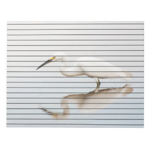 Egret på stillastående damm anteckningsblock