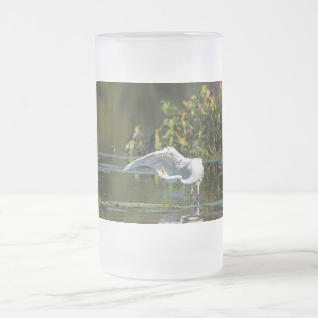 Egret Vinge Exam Frosted Glass Beer Mugg (Center)