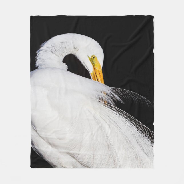 Egrets Fleecefilt (Framsidan)