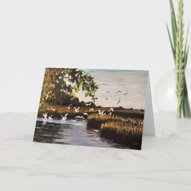 Egrets Helgdag Card Kort (Framsida)