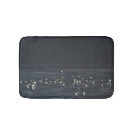 Egrets på Midnight Blue Ocean Badrumsmatta