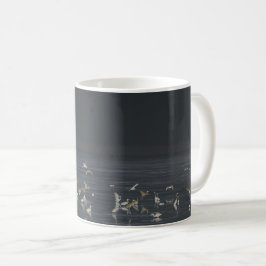 Egrets på Midnight Blue Ocean Kaffemugg