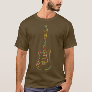 EGuitar Rainbow Illustration for Guitarist & Teach T Shirt