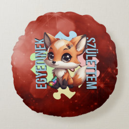 Egyedinek születtem – kedves róka design rund kudde