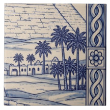 Egypt Azulejo Mural Kakel 4 av 6 Mitten Höger