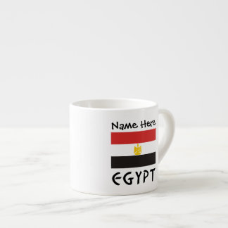 Egypt Egyptisk Flagga Personligt Namn Espressomugg