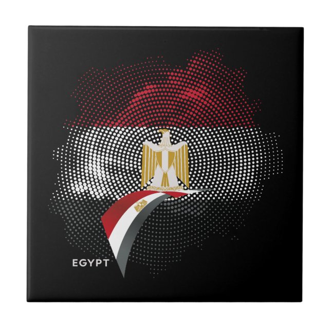 Egypt flag kakelplatta (Framsidan)