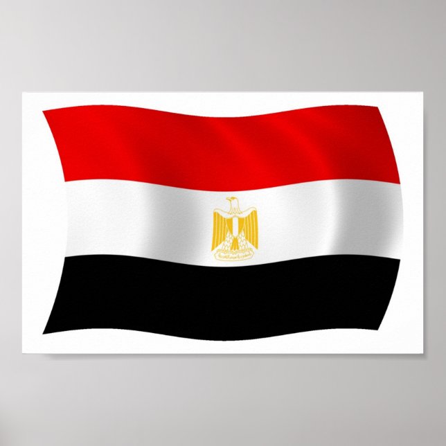 Egypt Flag Poster Print (Framsidan)