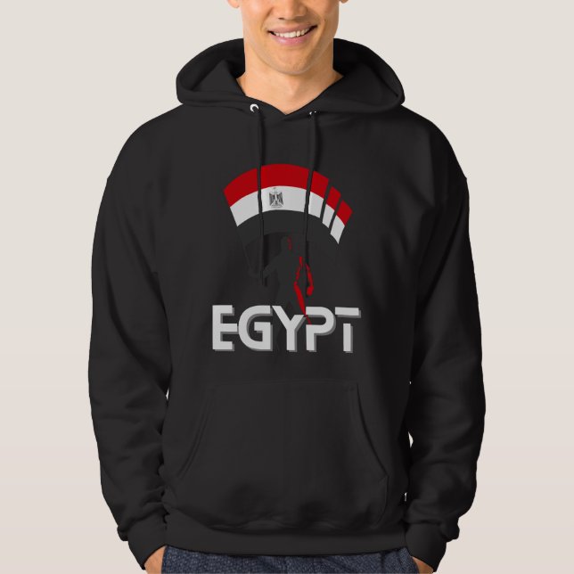 Egypt Flag Shirt Hoodie (Framsida)