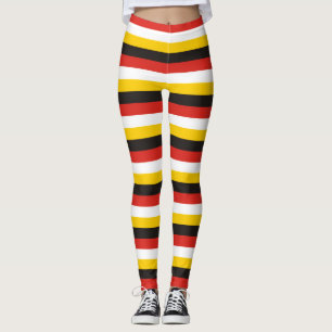 Egypt flagga ränder land mönster symbol svart re leggings