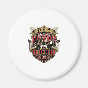 Egypt Fotboll 2026 Fotboll Fet Land Typografi G Magnet