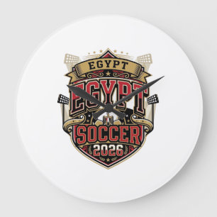 Egypt Fotboll 2026 Fotboll Fet Land Typografi G Stor Klocka