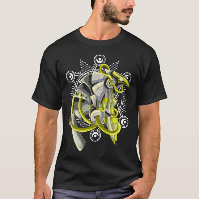 Egypt Horus Sacred Geometry Ancient Egyptian T Shirt (Framsida)
