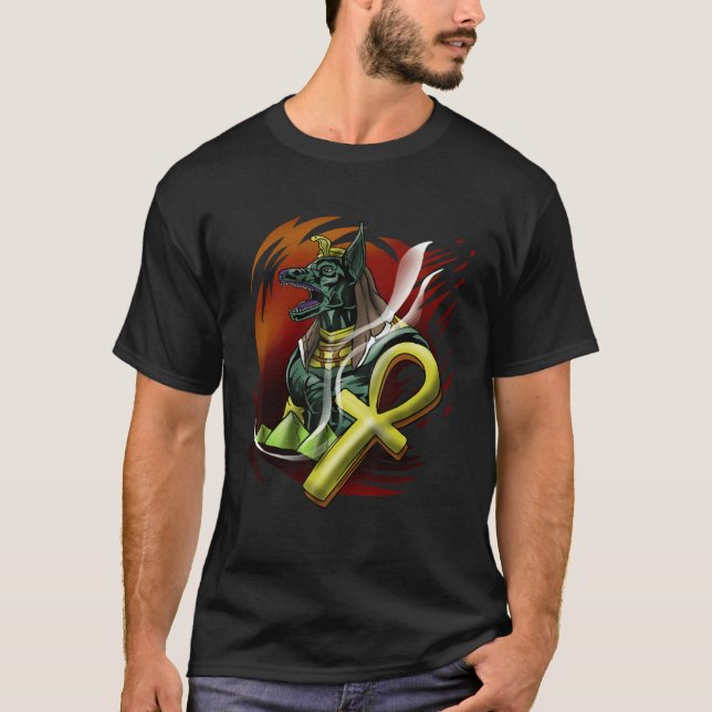 Egypt Pharaoh Temple Culture Gods T Shirt (Framsida)