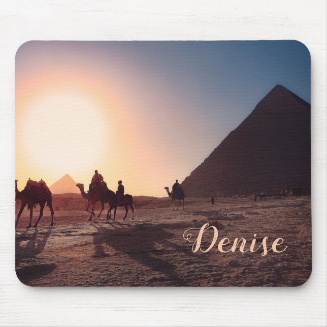 Egypt Pyramider Resa vykort   Musmatta (Framsidan)