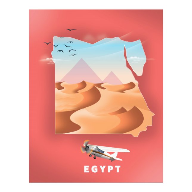 Egypt reseinrätta affisch fototryck (Framsidan)