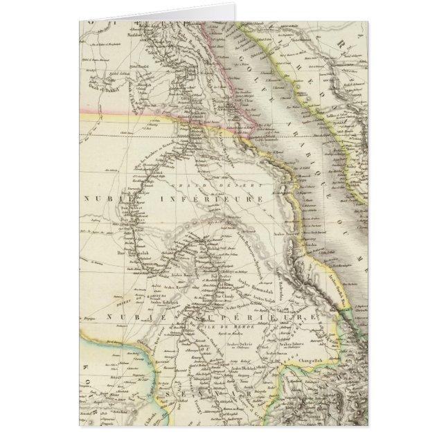 Egypte, Nubie, Abissinie - Egypten Hälsningskort (Framsidan)