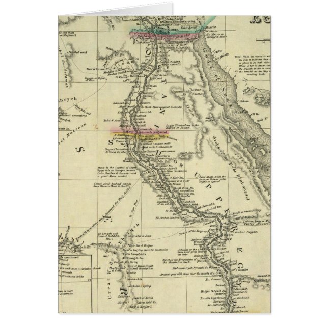 EGYPTEN 3 HÄLSNINGSKORT (Framsidan)