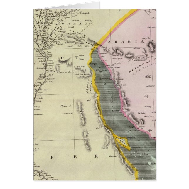 EGYPTEN 4 HÄLSNINGSKORT (Framsidan)