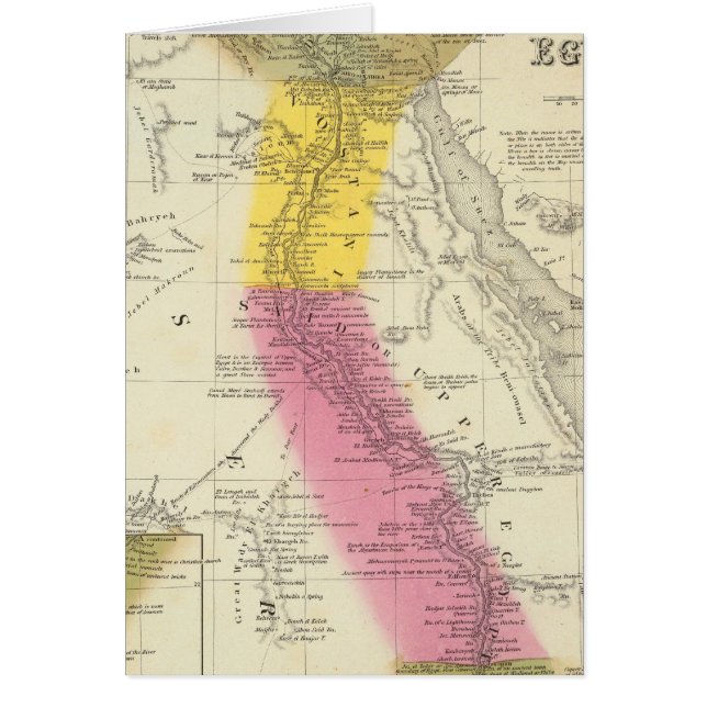 EGYPTEN 6 HÄLSNINGSKORT (Framsidan)