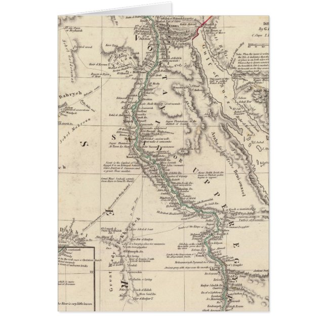 EGYPTEN 6 HÄLSNINGSKORT (Framsidan)