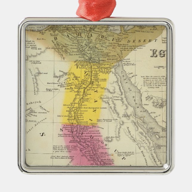 Egypten 6 julgransprydnad metall (Framsidan)