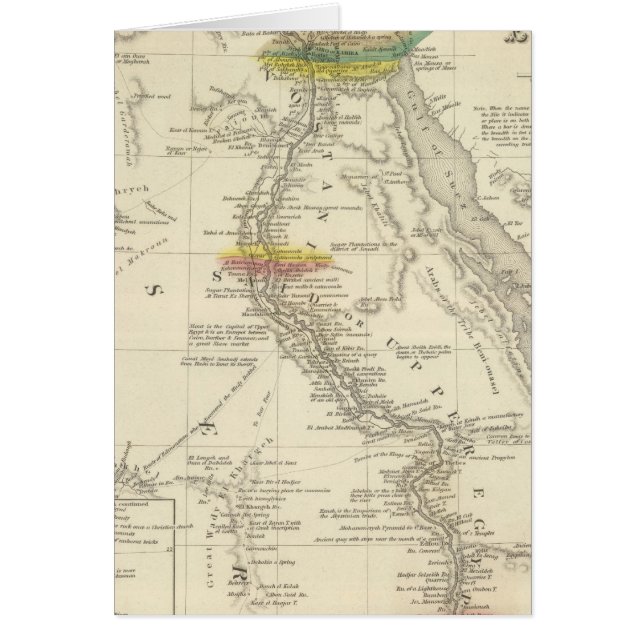 EGYPTEN 7 HÄLSNINGSKORT (Framsidan)